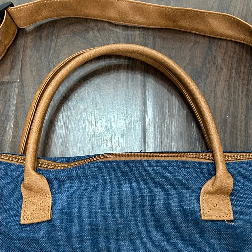 AARP Stylish Canvas Courier Tote Bag